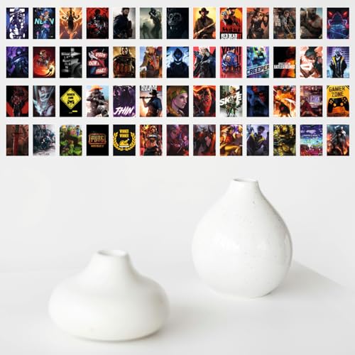 Image of SAW Gaming Posters Wall Collage kit Set - Pack Of 54 | 4 x 6 Inches | Aesthetic Player Artwork Posters | Games Poster For Room, Living Room, Bedroom, Home And Office