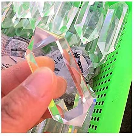 天然水晶の原石 1pc ナチュラルダブル終端クリスタル杖多面体クリア水晶ポイント風水 60-70 ミリメートル