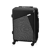 BETLEWSKI - Maleta rígida para equipaje de mano - Maleta de viaje con 4 ruedas - Maleta rígida ligera ABS con cerradura - Modelo Júpiter, Negro , Maleta