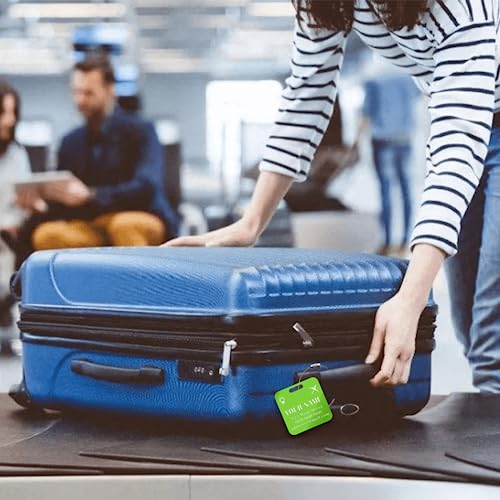 Image of Custom Luggage Tag Personalized Engraved Acrylic Tags for Luggage Bags Backpacks Travel Accessories-2 inchx2 inch-1 PCS