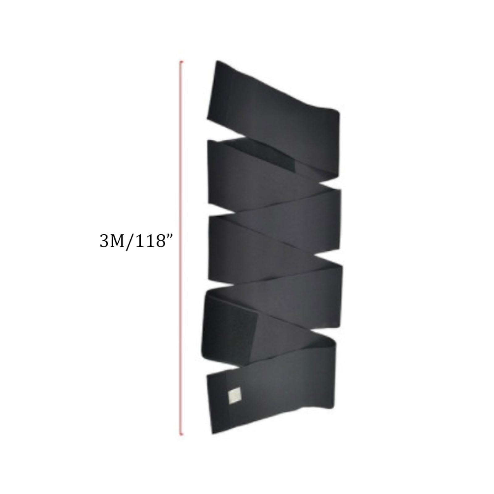 Faja Lumbar Faja Moldeadora Adelgazante para Mujer, Faja Moldeadora De Cintura, Faja Moldeadora De Control, Bandas Elásticas, Corsé Negro Cinturón Apoyo Lumbar(Black,3M)