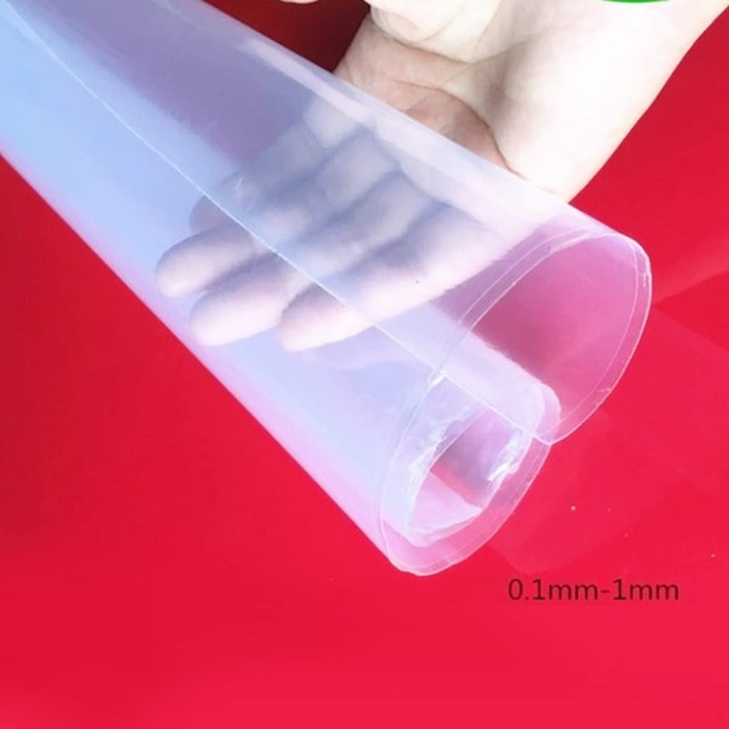 MOZTO 1 Stück Silikonmatten 500 Mm × 500 Mm, 0,1 Mm / 0,2 Mm / 0,3 Mm / 0,5 Mm / 0,8 Mm 1 Mm Hochwertige Silikonkautschukfolie, Transparenter Silikonfilmgummi (Color : White0.2mm)