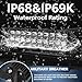 4WDKING LED Light Bar 40 inch IP68&IP69K Waterproof Dual Row Off Road Light Bar with DT Connector 240W Flood and Spot Combo Beam Work Light for Truck Cars ATV UTV Boat
