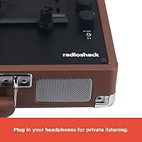 Vista 6 de RadioShack Tocadiscos portátil para maleta con Bluetooth