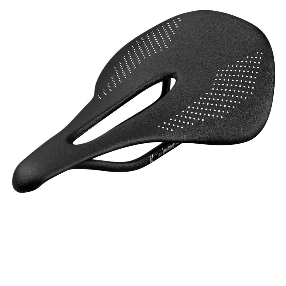 Selle vélo route et VTT 240x155mm avec canal central et rails carbone