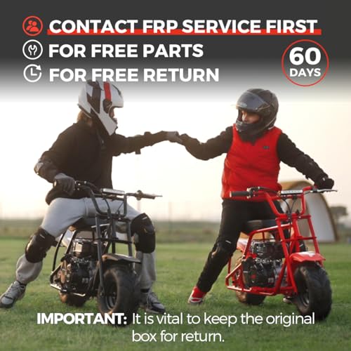 Frp GMB100-BLACK-1 Mini Dirt Bike Gmb100, 99 Cc Gas Powered Mini Bike 4 Stroke 3Hp, Off Road Mini Bikes For Kids And Adult thumb #7