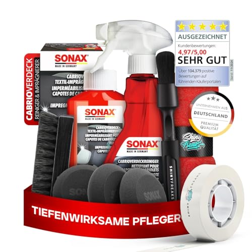 SONAX CabrioverdeckReiniger + Cabrioverdeck Textil-Imprägnierung...