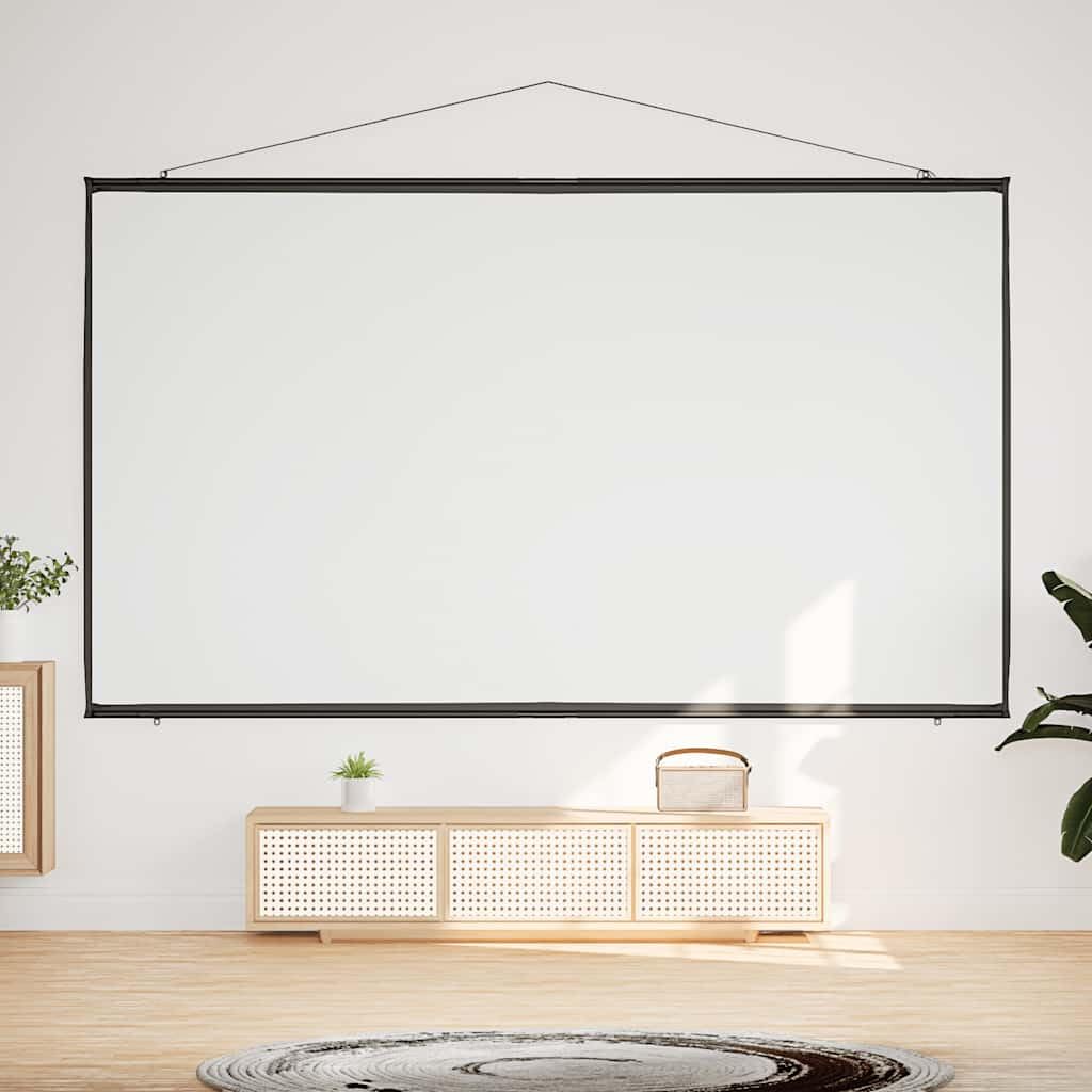 Projektionsleinwand, 108 Zoll, 16:9, Leinwand, Polyester, mit Eisenrahmen