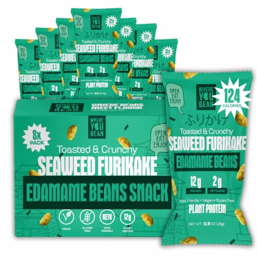 What is the Difference Between Complete Proteins vs Incomplete Proteins? A Simple Guide for Women Over 50 22 Where You Bean Edamame Beans Snack - Dry Roasted Edamame (Seaweed Furikake)