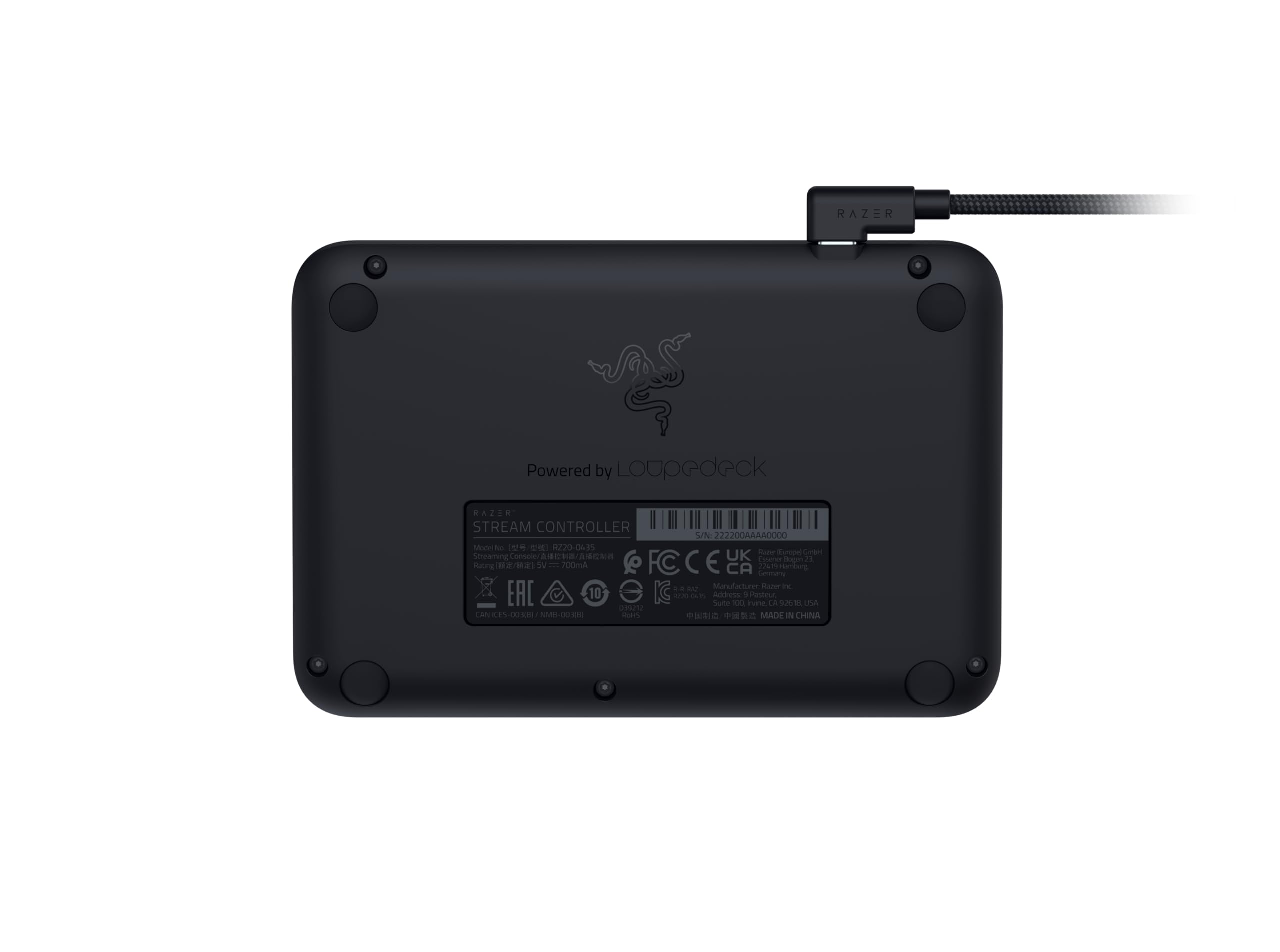 Razer Stream Controller - Tastiera All-in-One per lo Streaming e la Creazione di Contenuti (12 Tasti Aptici Commutabili, 6 Quadranti Analogici Tattili, 8 Pulsanti Programmabili) Nero