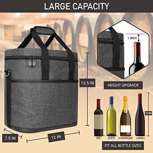 OPUX 6-Bottle Insulated Wine Tote