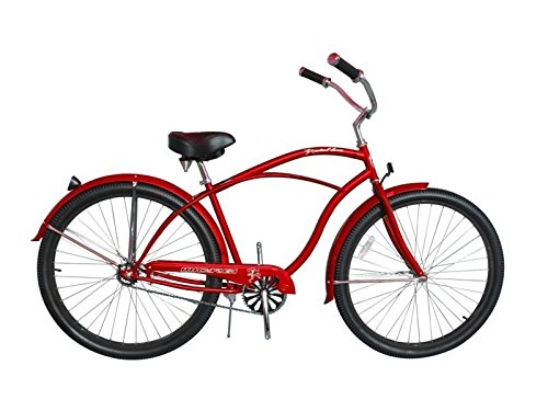 MICARGI Men's Fatal Love Cruiser Bike Color: Red