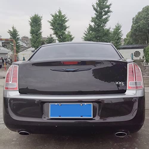 Kolya Glossy Black Rear Door Trunk Lid Center Emblem Badge Cover Molding Trim For 2011-2022 Chrysler 300 300C #TOP2