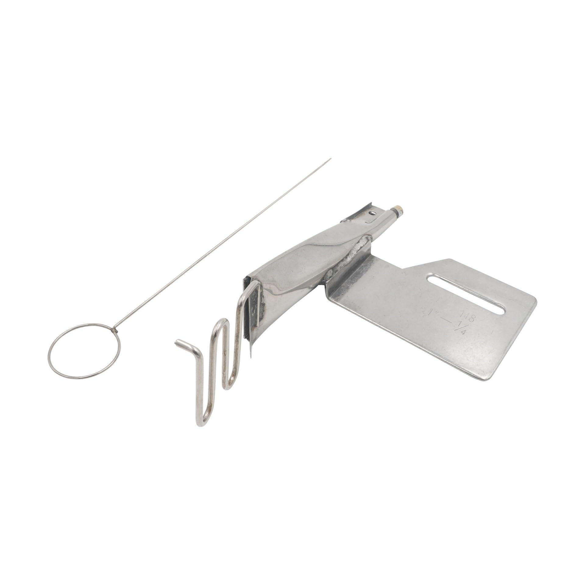 Sewing Accessories, Flatbed Sewing Machine Edge Banding Tool, Manual Tape Puller For Reverse Pig Intestine(Inlet 1 inch outlet 1/4 inch)