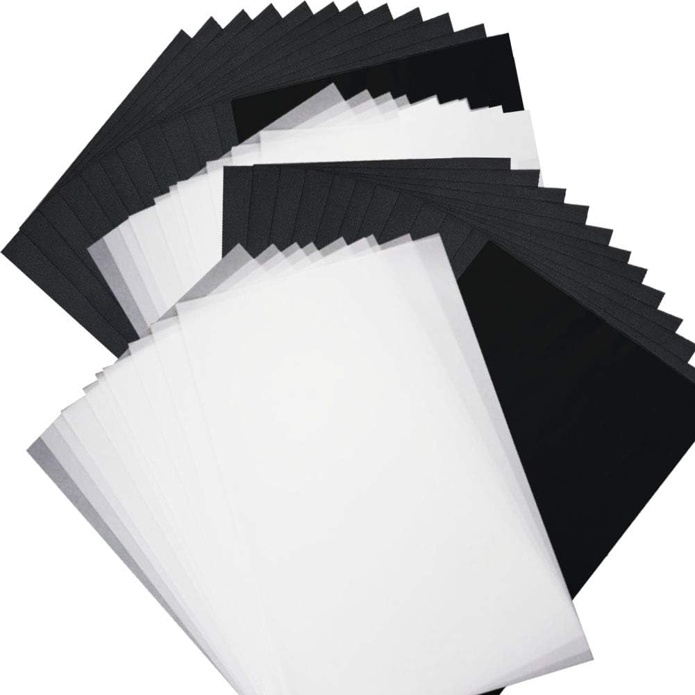200Pcs Carbon Graphite Paper and Tracing Paper - Transfer Paper Wood Carving and Tracing