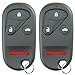 KeylessOption Keyless Entry Remote Control Car Key Fob Replacement for OUCG8D-344H-A (Pack of 2)