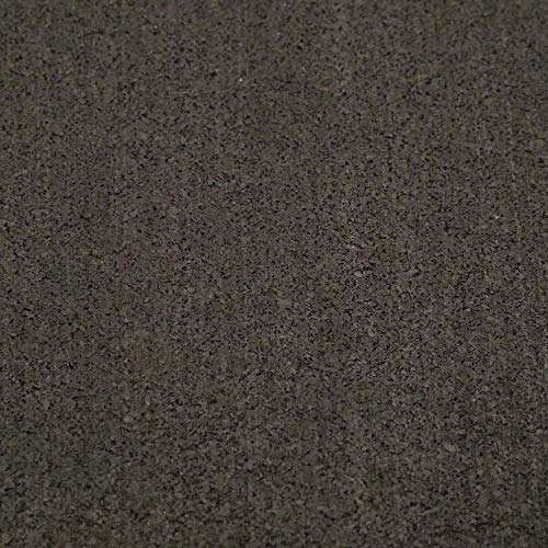 Rubber-Cal Elliptical Heavy Duty Floor Mat, Black, 3/16-Inch x 4 x 7-Feet