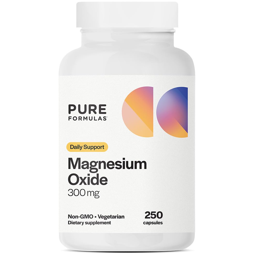 PureFormulas Magnesium Oxide 300 Mg Capsules
