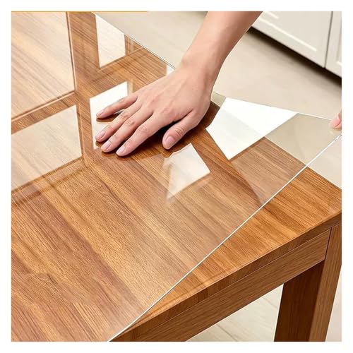 JYHHCYS Papel Adhesivo Transparente Lámina Protectora Transparente para Armarios, Rollo De Papel Pintado Adhesivo para Encimeras, Lámina Protectora para Muebles De Escritorio(130x750 cm)
