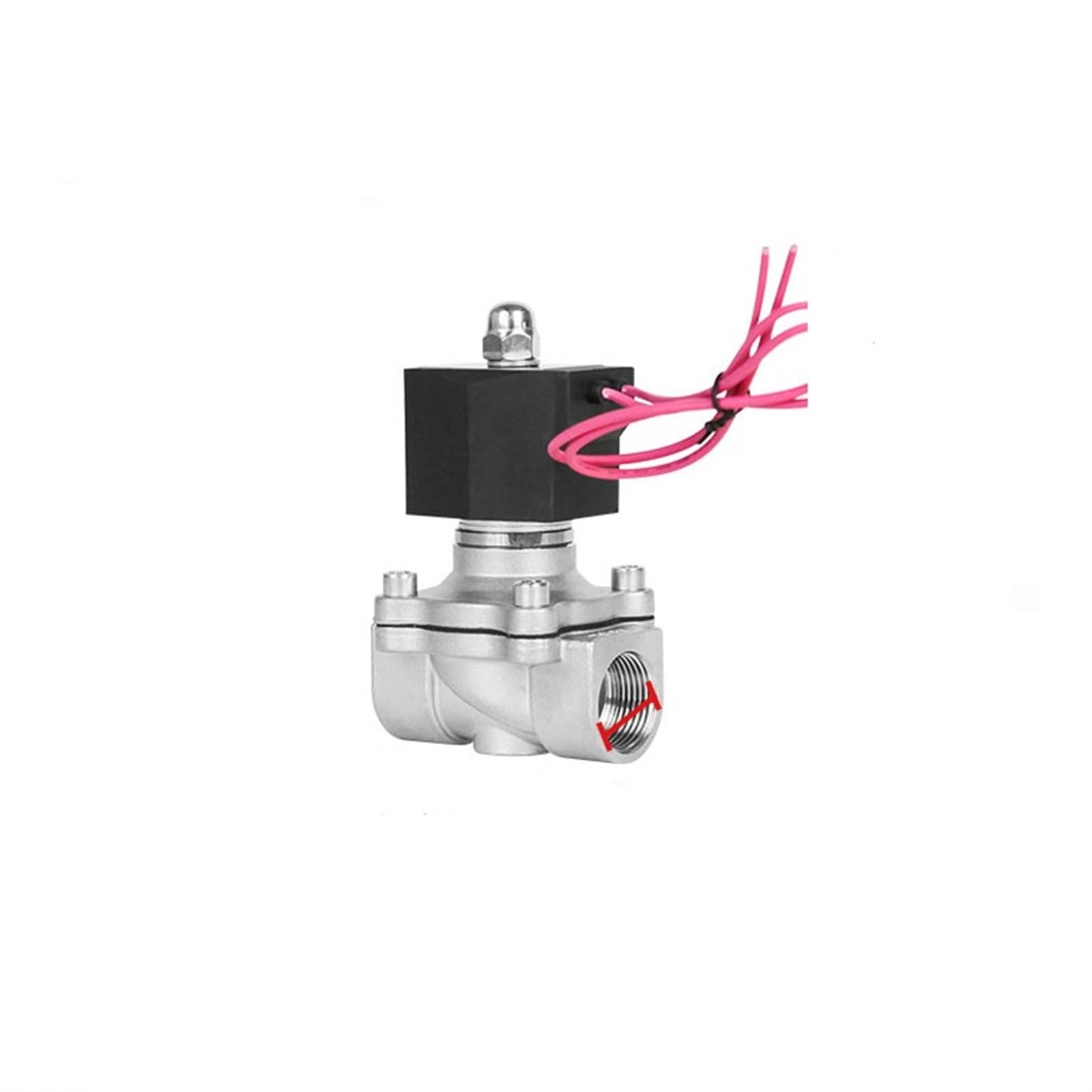 Électrovanne eau 3/4 pouce DN20 en acier inoxydable 230V avec joint EPDM étanche
