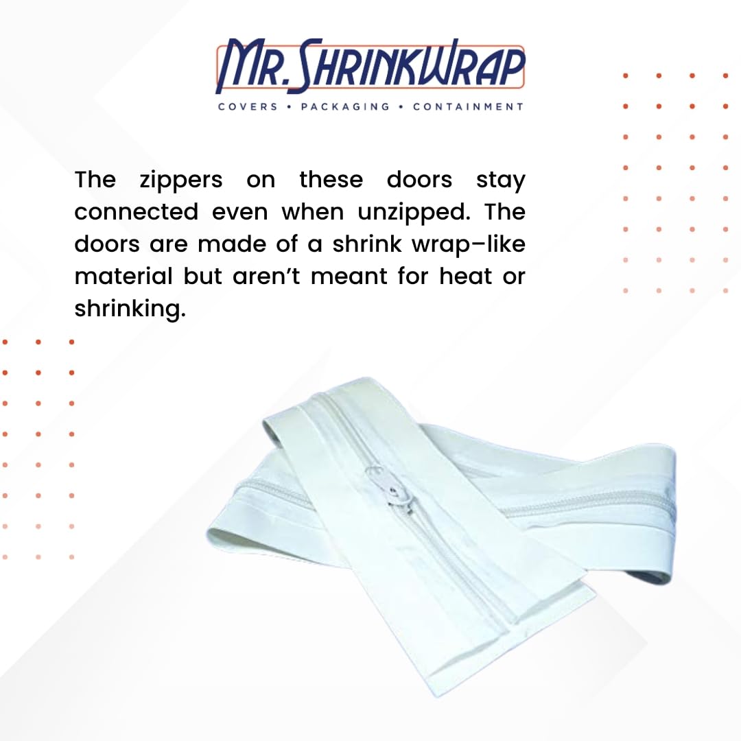 おジッパー Amazon.com: Mr. Shrinkwrap 7' Self-Adhesive Straight Zipper Access