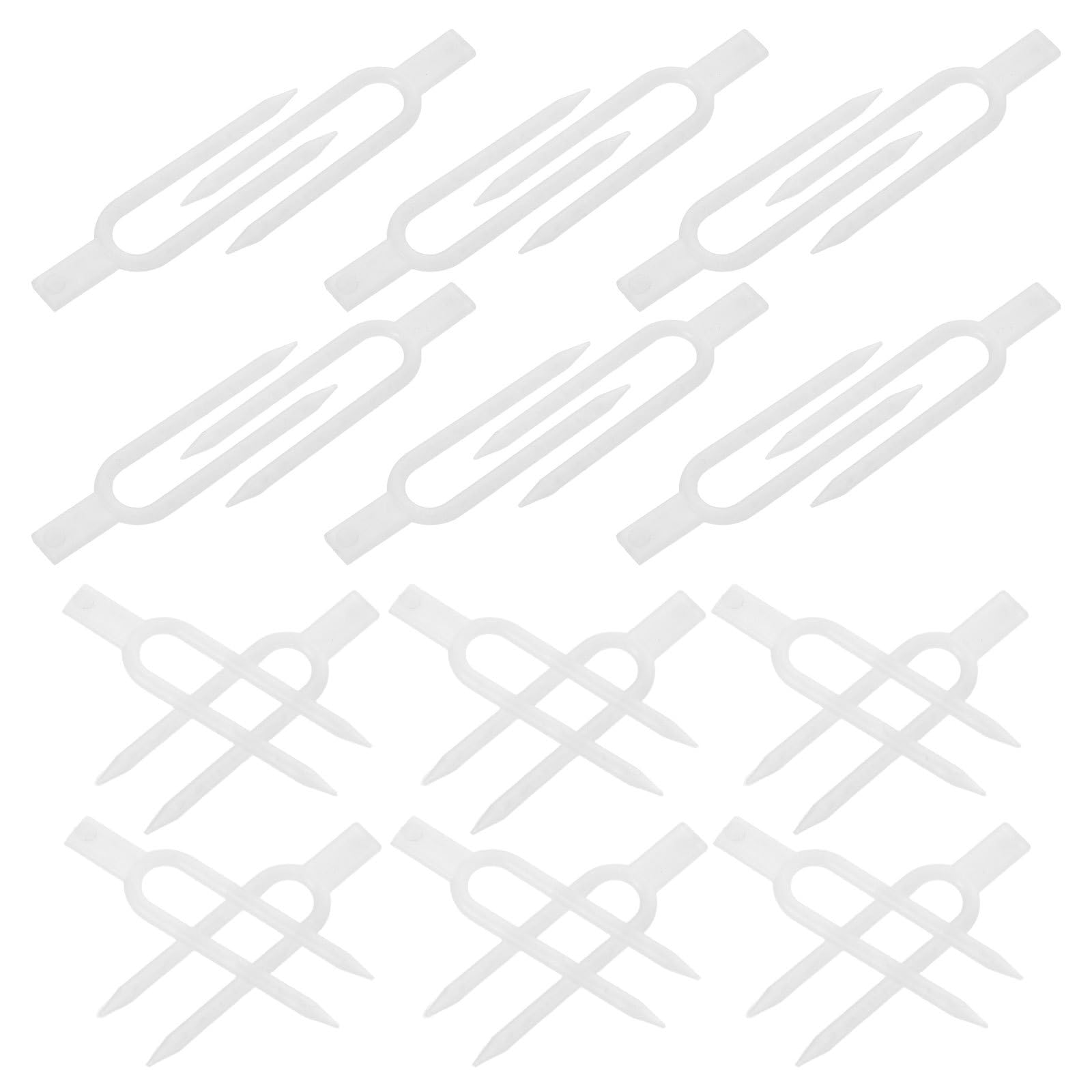 Angoily 1 Jeu de Tuteurs pour Plantes d'intérieur - Fourches à Planter Les fraisiers pour la Terre et Le Jardin - Clips de Fixation pour tiges de Jardin - Tuteurs en Plastique - Fournitures de