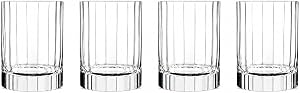 Luigi Bormioli Bach 11.25 oz. Double Old Fashion Glasses, Set of 4, Clear, Made in Italy