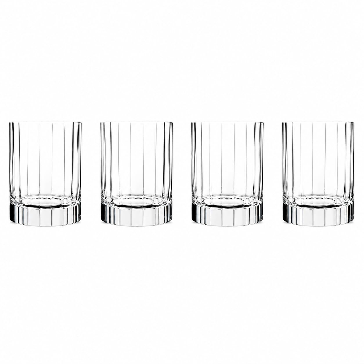 Bormioli Luigi 7540471 Luigi Bormioli Bach-Set di 6 Bicchieri Bassi, in Cristallo Trasparente, 8,25 x 8,25 x 9,7 cm, 4 unità (Confezione da 1)