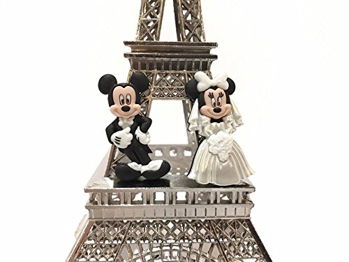 Eiffel Tower Paris Cake Topper Centerpiece Mickey And Minnie Wedding Decoration #TOP1