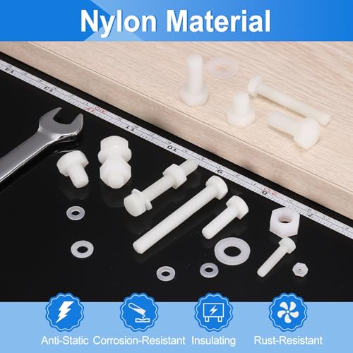 Vis hexagonale plastique M6 pour l'assemblage de vos maquettes et l'impression 3D
