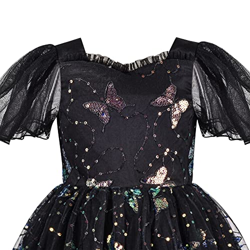 Sunny Fashion Flower Girls Dress Lace Hem Wedding First Communion Size 6-143