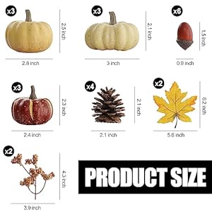 Artgarpumpkindecorset23pcsfallharvestdecorationsincludingminipumpkinsacornspineconesberriesmapleleavesforhometableweddingdiyfallhalloweenthanksgivingdecor  Urban Country Home Decor Artgar pumpkin decor set 23 pcs fall harvest decorations including mini pumpkins acorns pinecones berries maple leaves for home table wedding diy fall halloween thanksgiving decor  urban country home decor