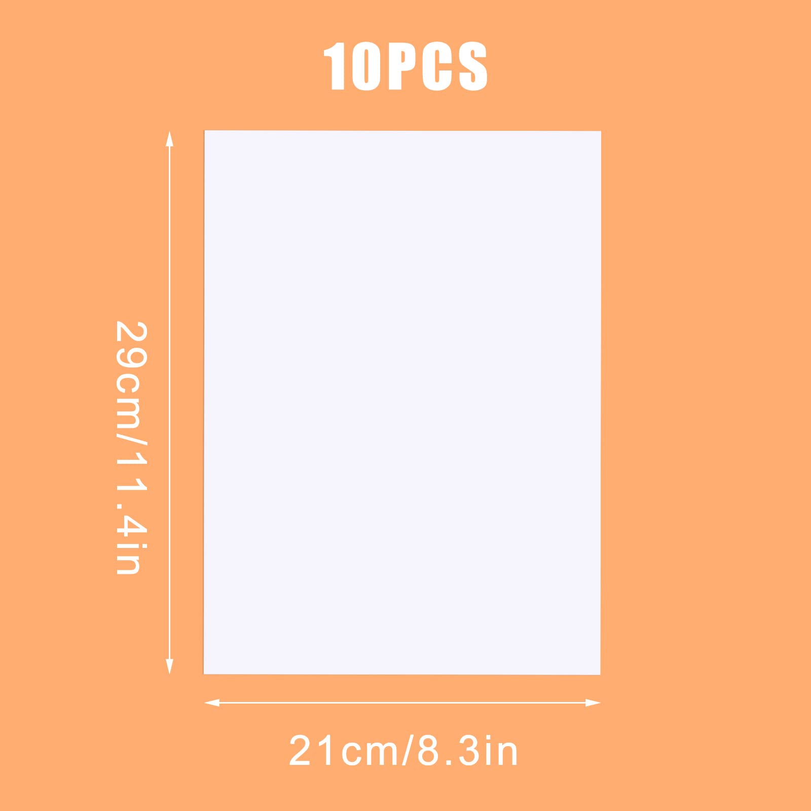 Runxsam 21 Feuilles A4 Ruban Adhésif Double Face Transparent, A4 Ruban Adhésif Transparent Forte Pour Emballage Cadeau DIY Art Artisanat Décoration