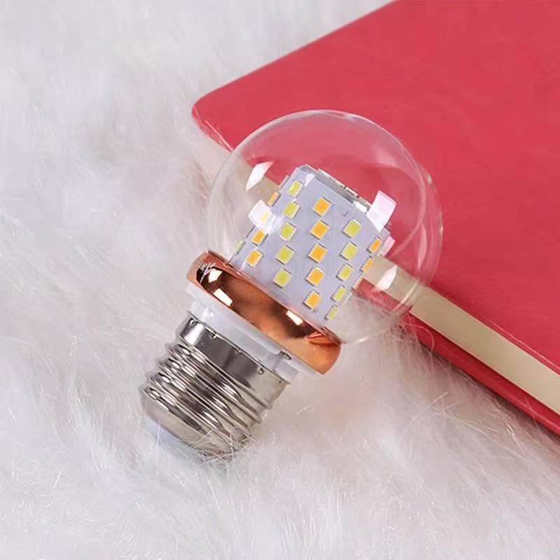 E27 Led Magic Bean Globe Bulb, 230 V 12w przezroczysta mini globe design, podczas świateł i mocowań sufitowych, nieściemnialna (12W-230V 5 sztuk/biały 6500 K)