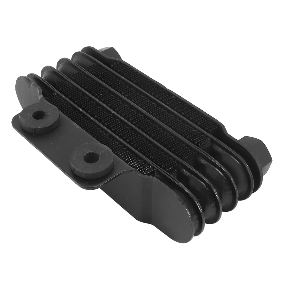 Radiatore olio motore universale a 5 file per moto da cross ATV da 100-250 cc - Radiatore di ricambio in lega di alluminio, nero