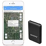 Osmewy Mini Kid GPS Tracker Ultra Thin Personal GPS Locator Tracking Device for Kids Elder Student Backpack Pocket Suitcase Luggage Real Time Anti-Loss Online APP Remote Control GT053