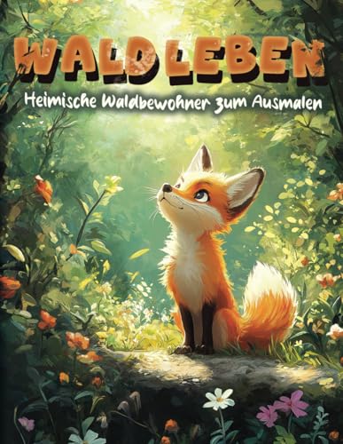 WALDLEBEN: Heimische Waldbewohner zum Ausmalen