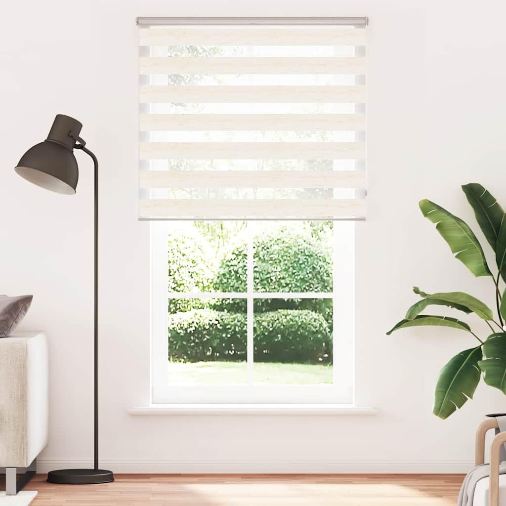 Zebra-Rollo, beige, marmoriert, 120,9 cm, Polyester | 100 % Polyester, blickdicht, Wand- oder Fenstermontage, Kindersicherung, Wohnzimmer, Schlafzimmer, Büro