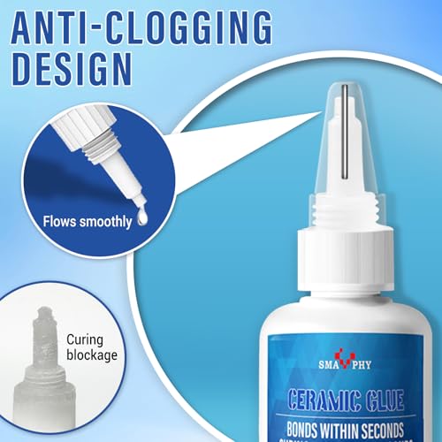 Smaphy CCG-001 Ceramic Glue, 30G Clear Ceramic Glue Repair thumb #3