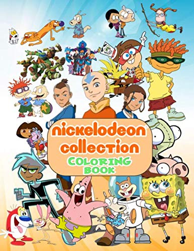 Nickelodeon Collection Coloring Book: 90's Nick Coloring Books for Fans, 50+ Nicktoons Coloring Pages For Kids And Adults