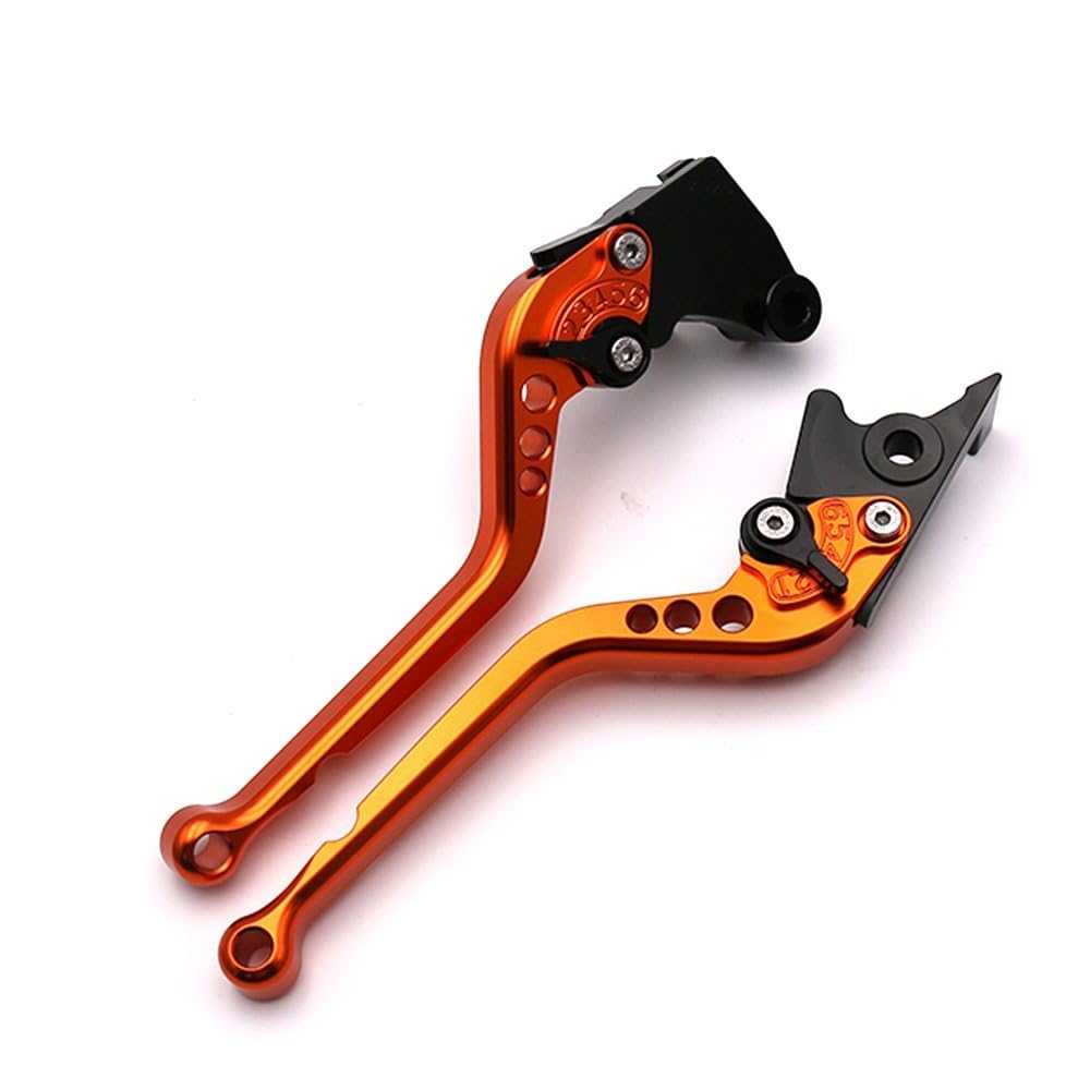 Pfdwmdoi Long Orange Brake Clutch Lever Fit For Rc390 For Rc250 For Rc200 For Rc125 2013-2021 Short Brake Clutch Levers(Long Orange)
