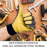 Leather Work Gloves Deerskin Soft, Improved Dexterity