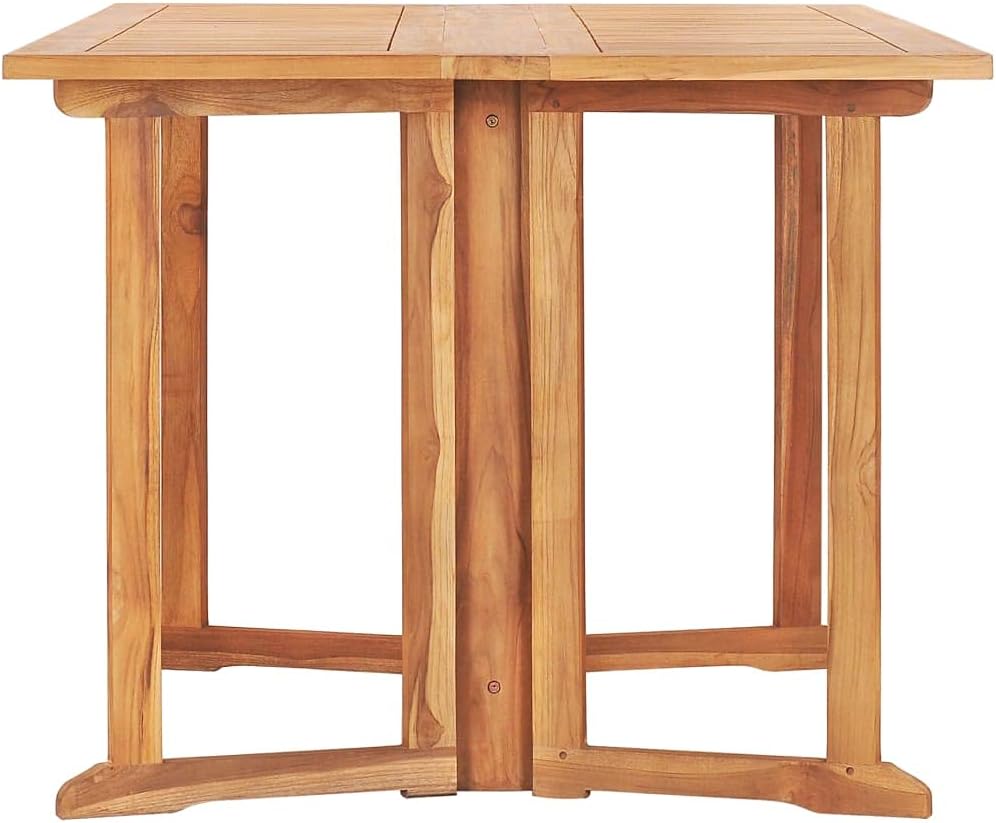 Folding Butterfly Patio Table,Outdoor Dining Tables,Dinette Tables,Display Tables,Garden Furniture,Snack Tables,Game Tables,for Patios,Decks,Lawns,Gardens, 59.1"x35.4"x29.5" Solid Teak Wood