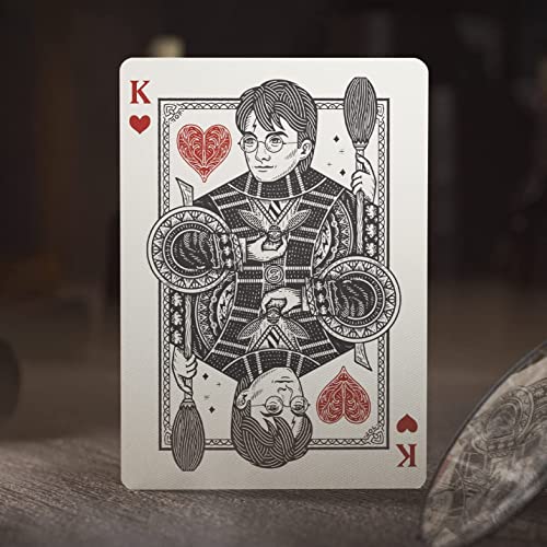 Image of MilesMagic Harry Potter Playing Card Game Limited Edition Premium Series Poker Collectible Deck By Theory11 (Yellow-Hufflepuff) For Teen|Pack of 1