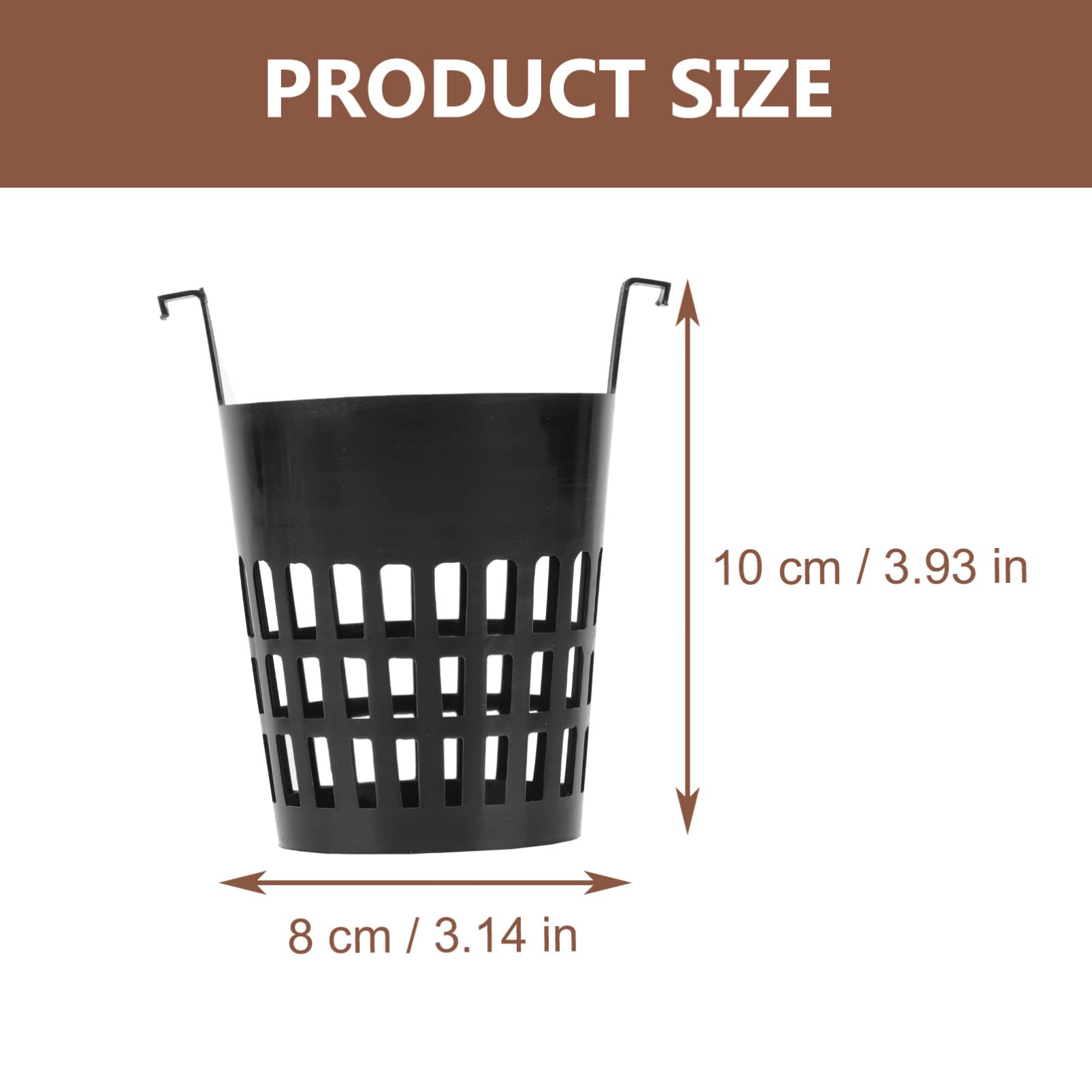 Abaodam 10Pcs Hydroponic Plant Growing Baskets Durable Vegetable Planting Cups for Garden Balcony Flower Nursery for Root Strengthening Healthy Growth