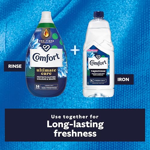 Comfort Vaporesse Fresh Sky Ironing Water prevents limescale and gives your laundry a fresh, uplifting fragrance and long-lasting freshness for easy ironing 1 L - Image 5