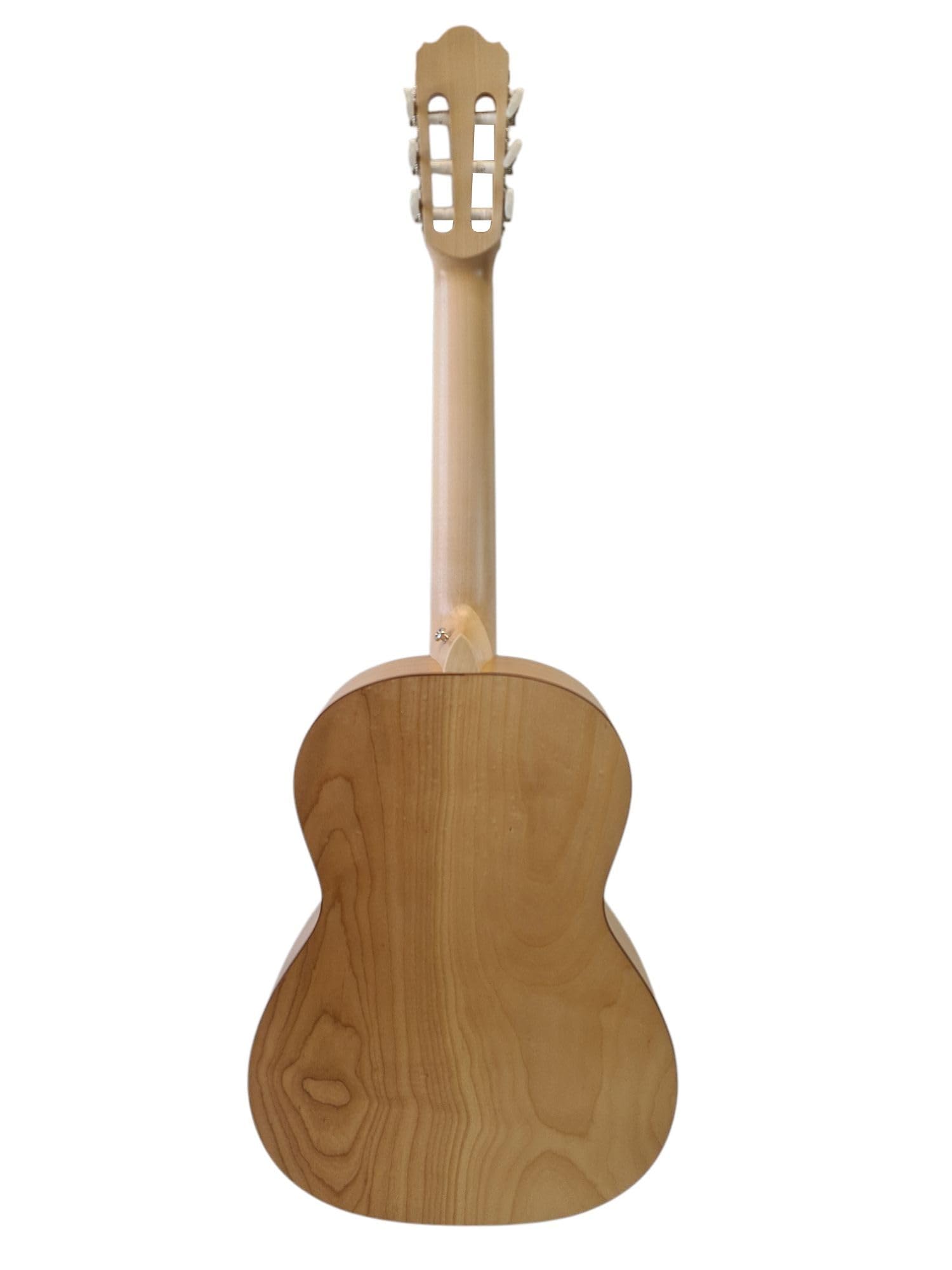 Konzertgitarre 4/4 vollmassiv WoidBua SS200 – massive Fichtendecke & Kirsche – mit Preamp, Tuner, Gurt & Gigbag – Klassikgitarre für Anfänger & Profis – warmer Klang, perfekte Ansprache