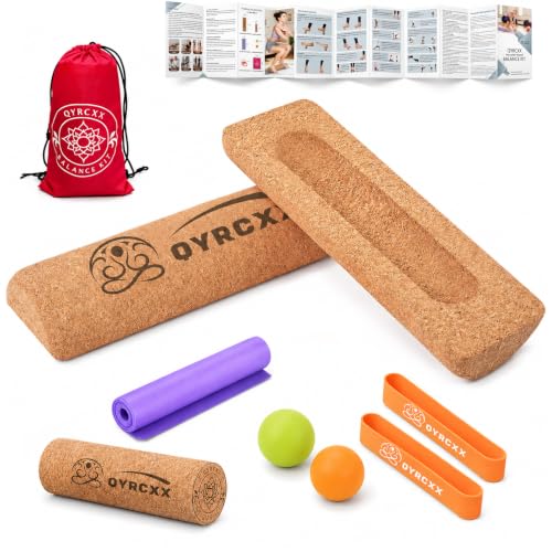 Premium Cork Balance Board for Foot Strength & Stability