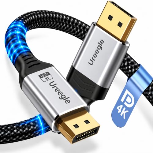DisplayPort 1.2 Cable 6.6FT, 4K@60Hz, 2K@240Hz/165Hz/144Hz [1 Pack]