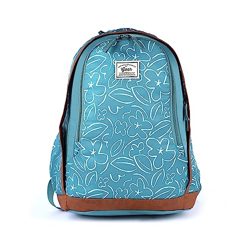 Gear Triumph Floral 32 L Water Resistant Backpack With Rain Cover/School Bag/College Bag/Daypack/Casual Backack For Rs. 1040 @ 60 %
